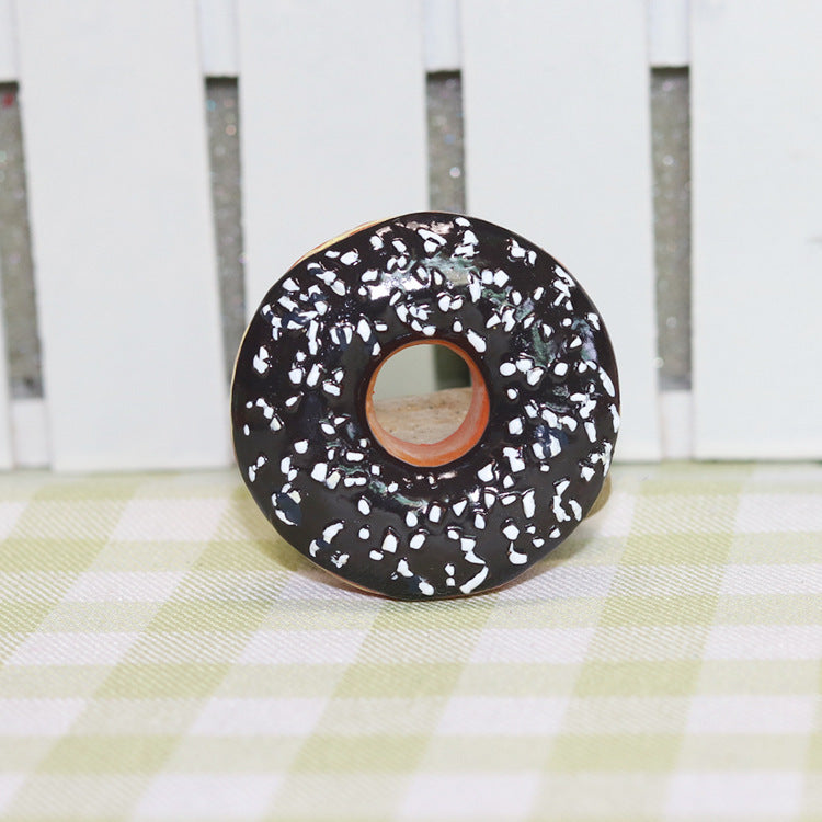Resin food donuts message stickers