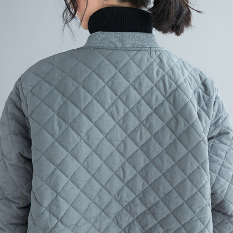 Oversized Women's Lightweight Down Baseball Coat