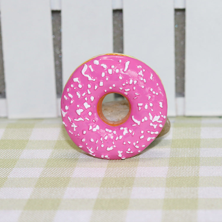 Resin food donuts message stickers
