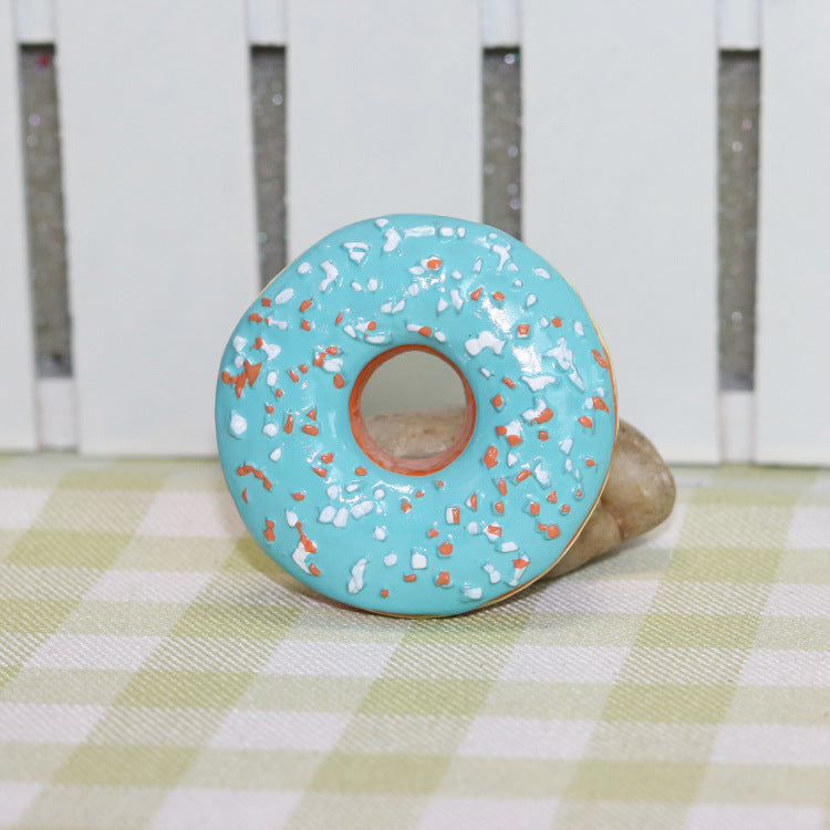 Resin food donuts message stickers