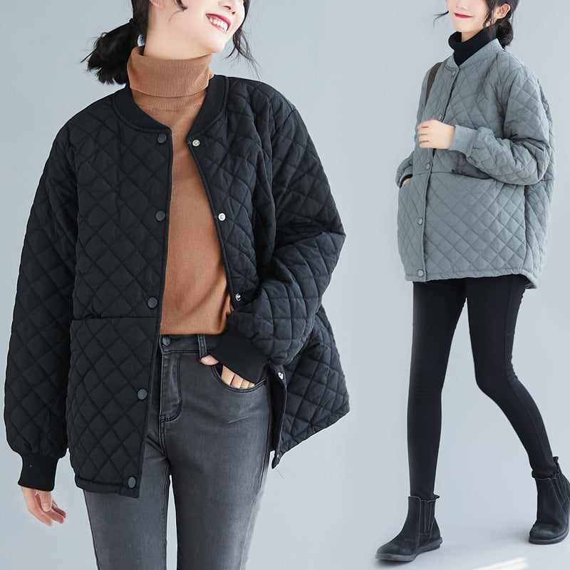 Oversized Women's Lightweight Down Baseball Coat