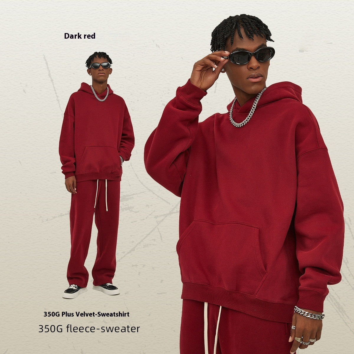 Oversize Thick Hooded Fashion Men's Sweater