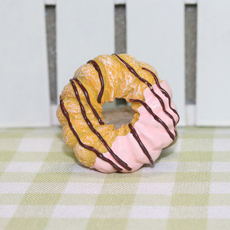 Resin food donuts message stickers