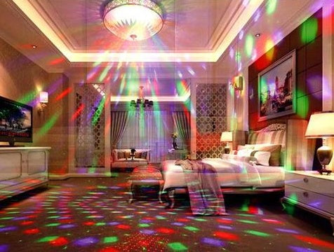 LED laser magic fans, your laser projection lamp, stage lighting equipment, bar, private room, KTV lamp, two-in-one effect