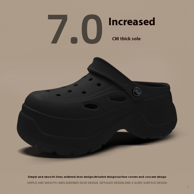 Outdoor Wear Platform Coros Shoes Height Increasing Beach Toe Cap Eva Sandals
