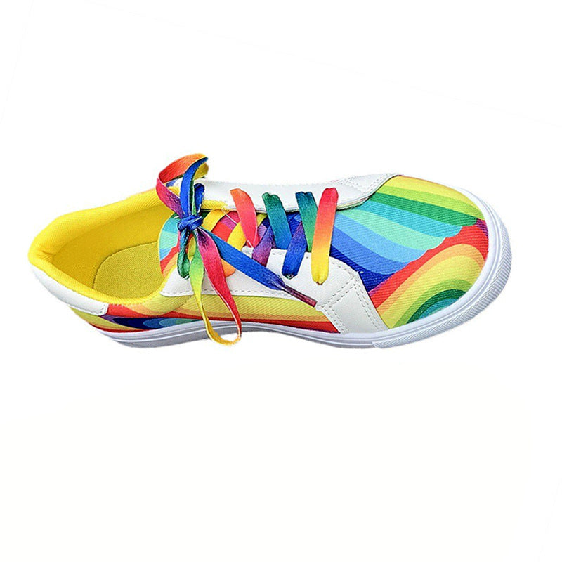 Street Fashion Casual Versatile Ladies Gradient Sports Shoes
