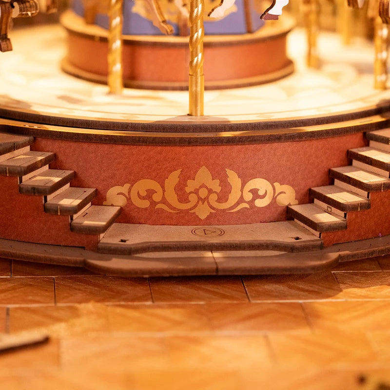 Rolife Classic Carousel 3D Wooden Puzzle, Only Supports TK And Independent Website Platforms
