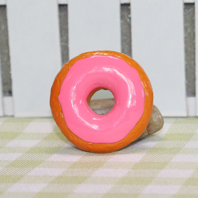Resin food donuts message stickers