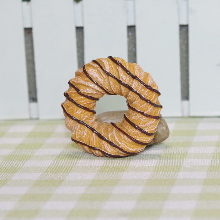 Resin food donuts message stickers
