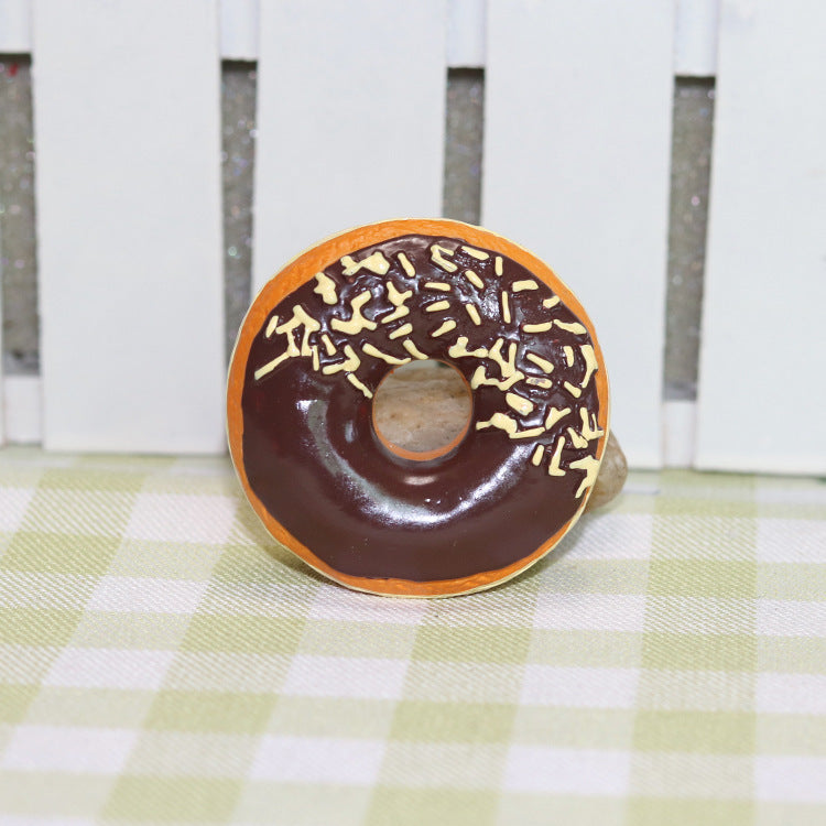 Resin food donuts message stickers