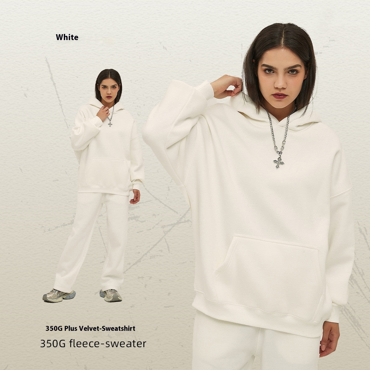 Oversize Thick Hooded Fashion Men's Sweater