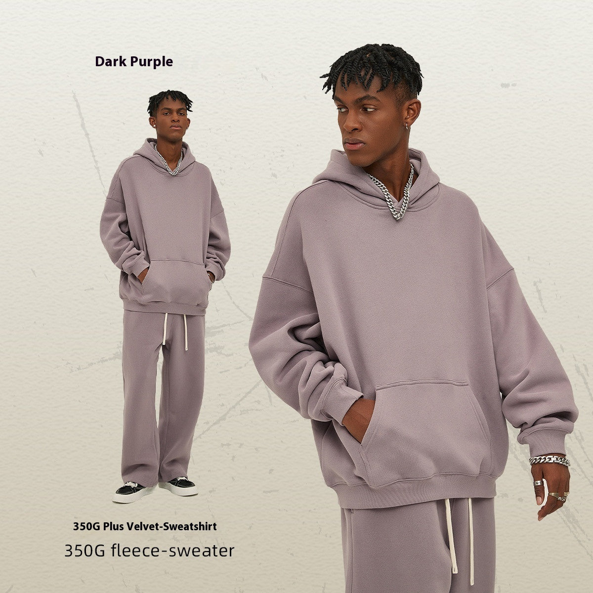 Oversize Thick Hooded Fashion Men's Sweater