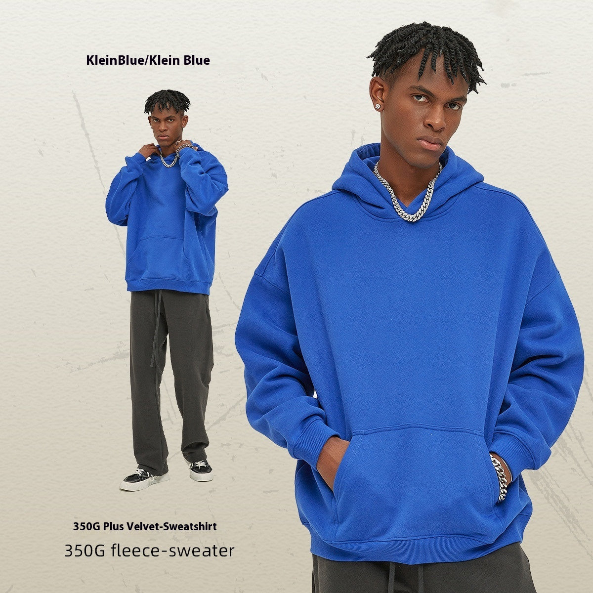 Oversize Thick Hooded Fashion Men's Sweater