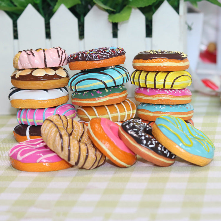 Resin food donuts message stickers
