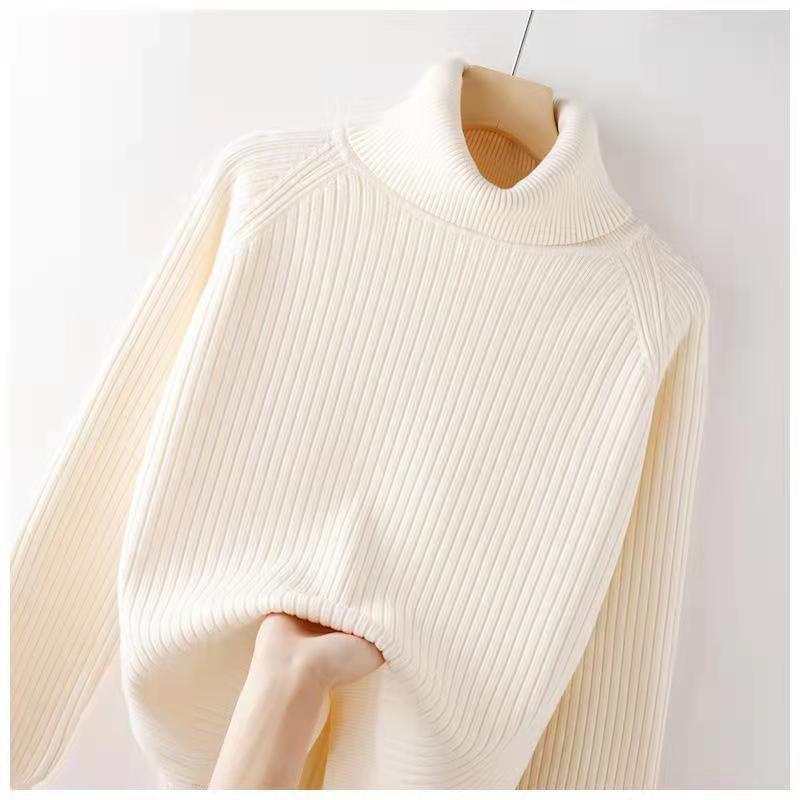 Turtleneck Bottoming Shirt Oversized Knit Sweater