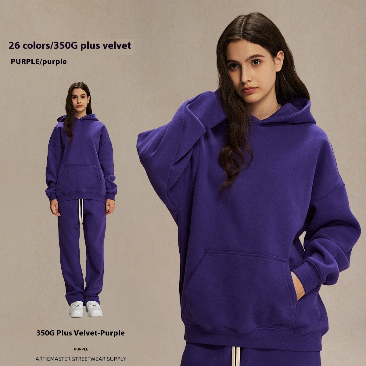 Oversize Thick Hooded Fashion Men's Sweater