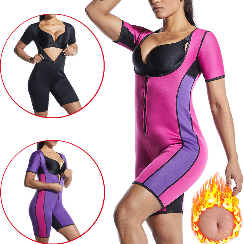 European And American Oversized Neoprene Jumpsuit