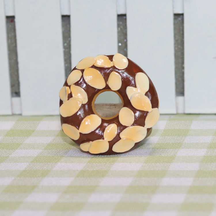 Resin food donuts message stickers