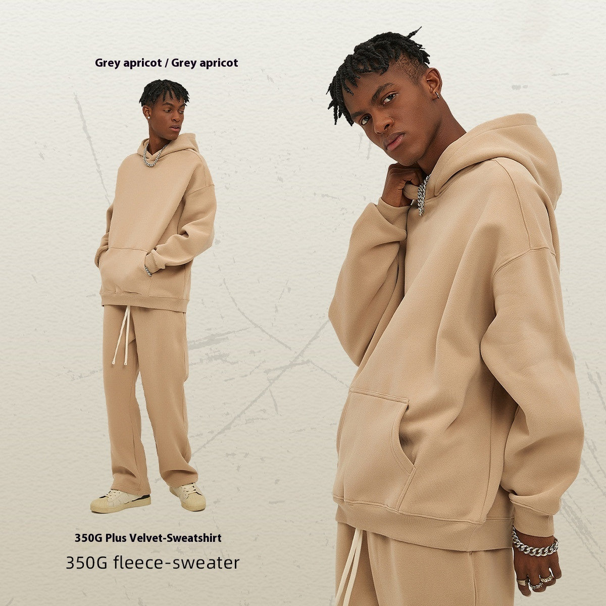 Oversize Thick Hooded Fashion Men's Sweater