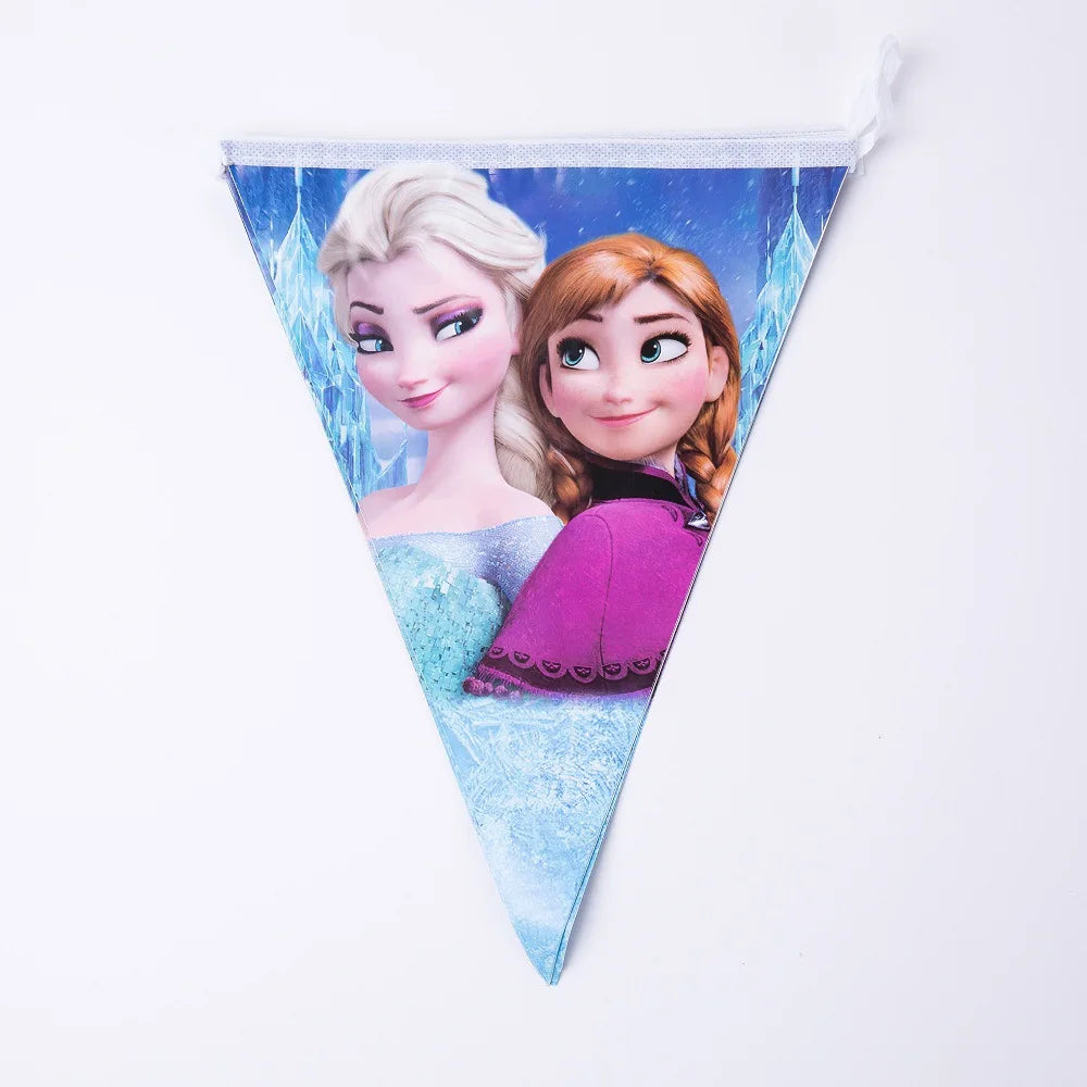 Disney Frozen Party Elsa Princess Set Decoration Party Supplies Cup Straws For Birthday Party Decorations Kids Baby Shower Gift