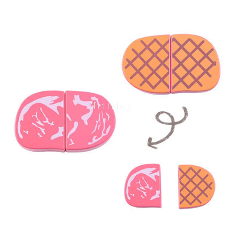 New Montessori Simulation Animal Magnetic Play House Fish Shrimp Crab Shell Seasoning Sashimi Baking Toy Wooden Educational Toys