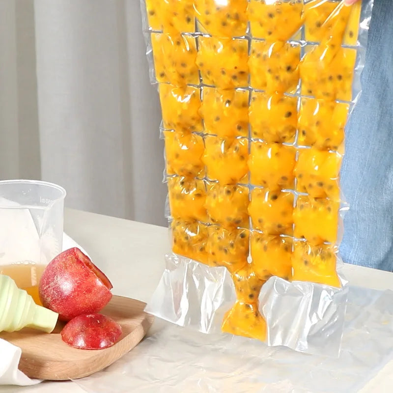 DIY Drinking Tool Ice-making Bags 30pcs/pack Ice Cube Tray Mold Disposable Portable Ice Mould Self-sealing Kitchen Gadgets