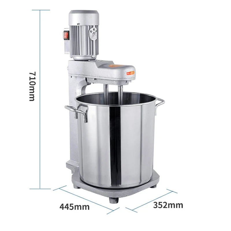 Easy Whisk Egg Beater 15-Liter Dual-Axis Desktop Egg Beater Commercial Electric Cake Mixer Flour Mixer Batter Egg Beater