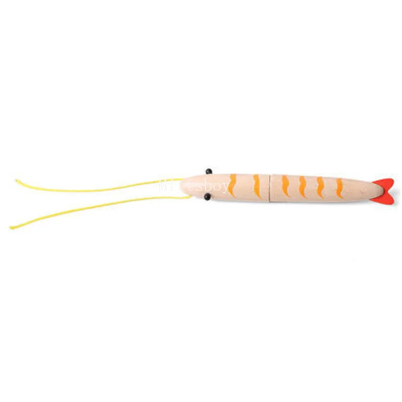 New Montessori Simulation Animal Magnetic Play House Fish Shrimp Crab Shell Seasoning Sashimi Baking Toy Wooden Educational Toys