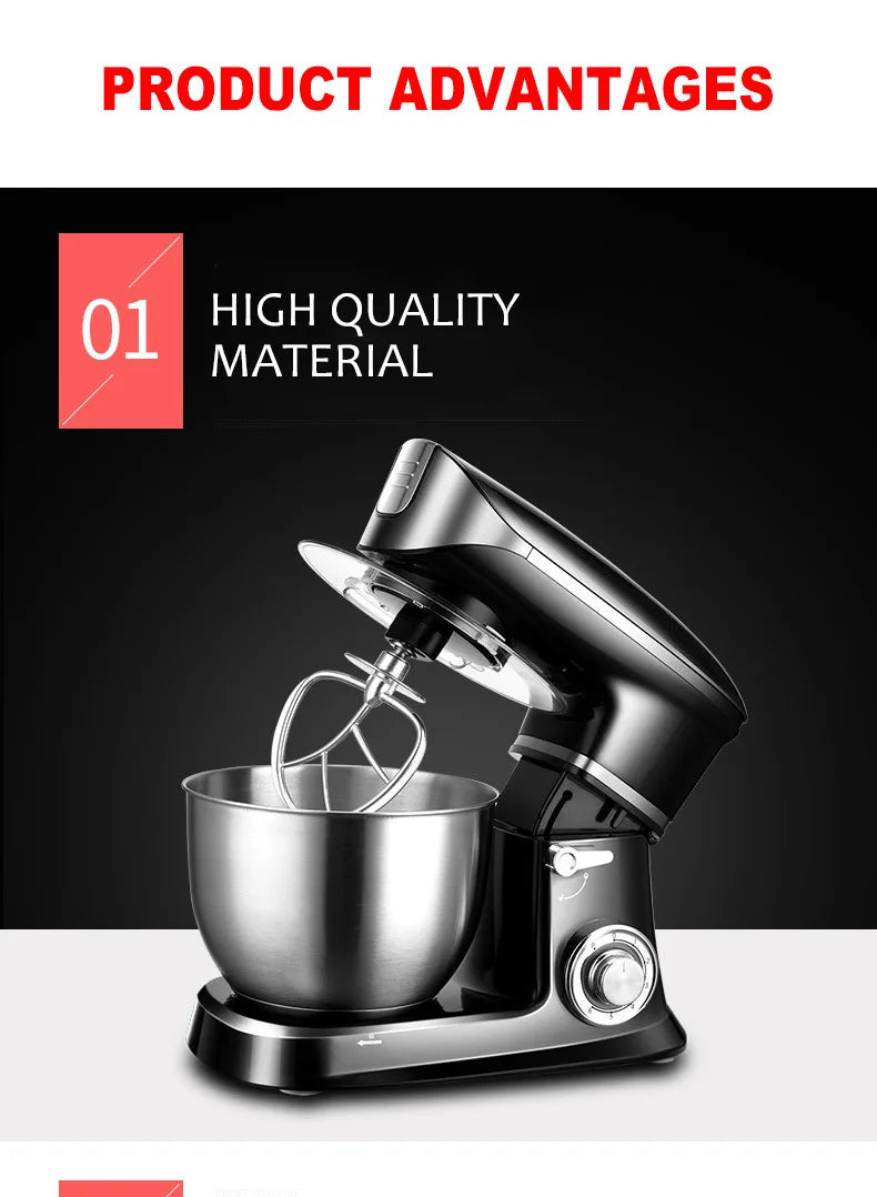 Stand Mixer Chef Machine Household Egg Mixing Machine Flour Mixing Machine Multi-functional Dough Mixer Kneading Machine SC-262
