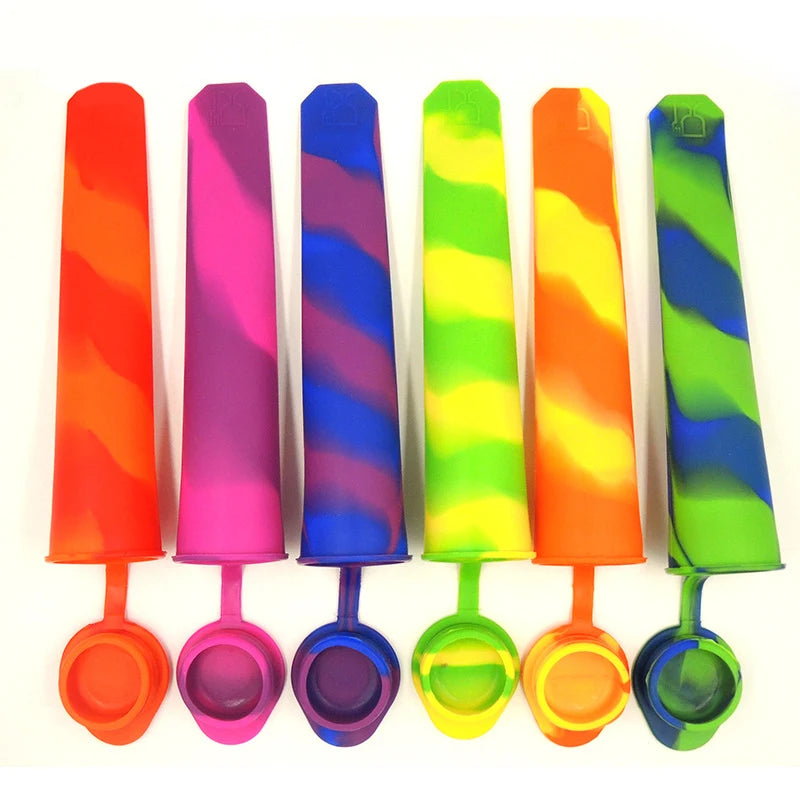 Ice Cream Mold Silicone Ice Tube Maker Frozen Ice Pop Summer Drinking Mold Kitchen Diy Yogurt Popsicl Maker Tray
