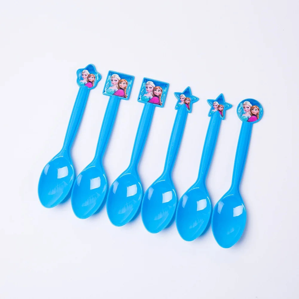 Disney Frozen Party Elsa Princess Set Decoration Party Supplies Cup Straws For Birthday Party Decorations Kids Baby Shower Gift
