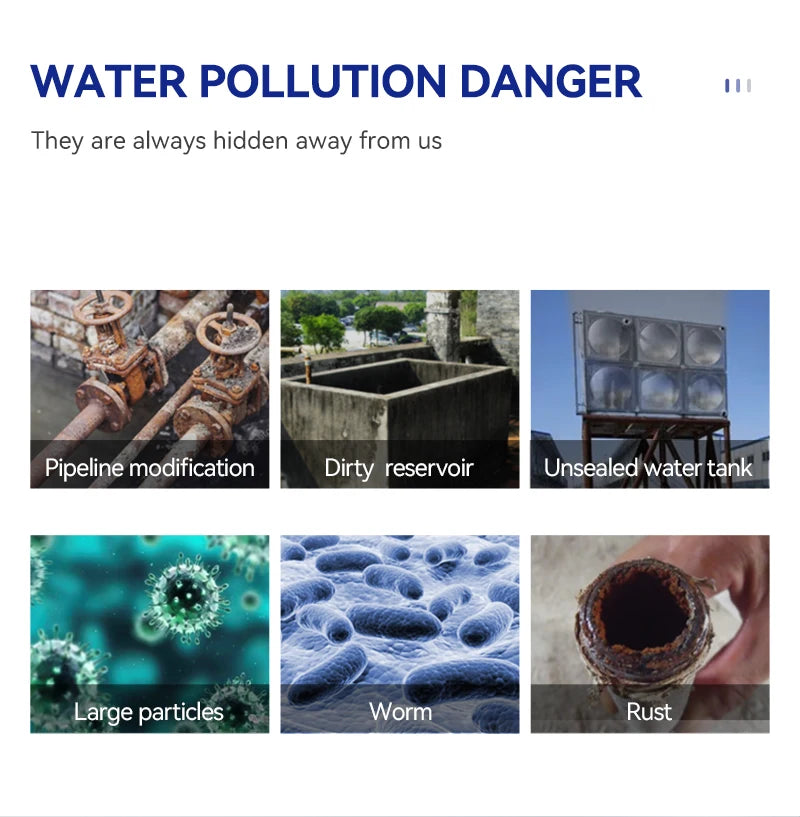 Wheelton Stainless Steel Kitchen Tap Filter Water Purifier Faucet Composite Activated Carbon Household Drinking Filtration Home