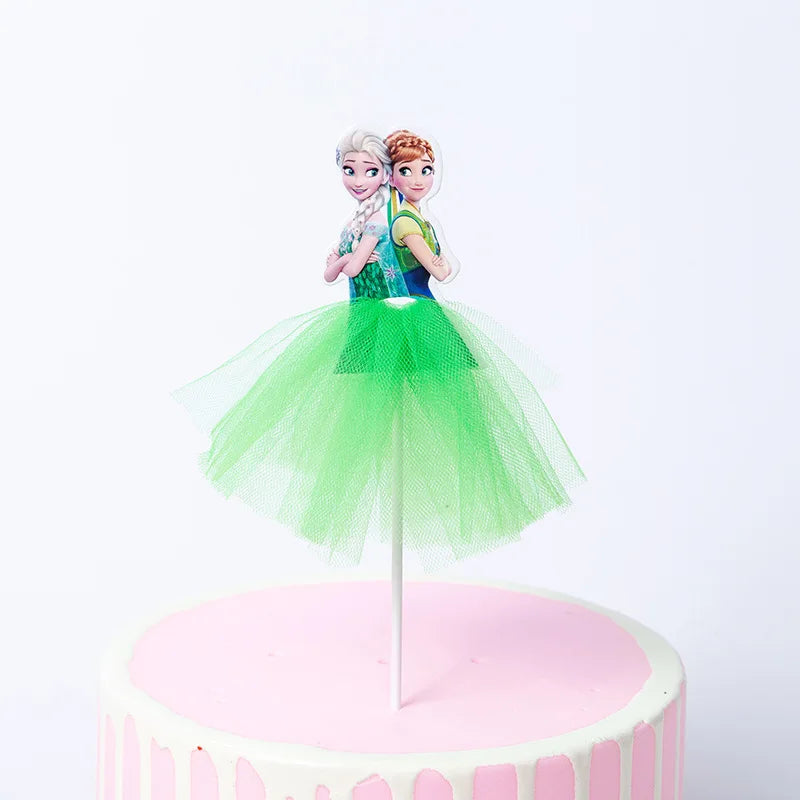1Pcs/lot Disney Frozen Elsa Princess 13cm cake Topper Girl's favor Birthday party Cake Accessories Cake Topper Decor Suppliy