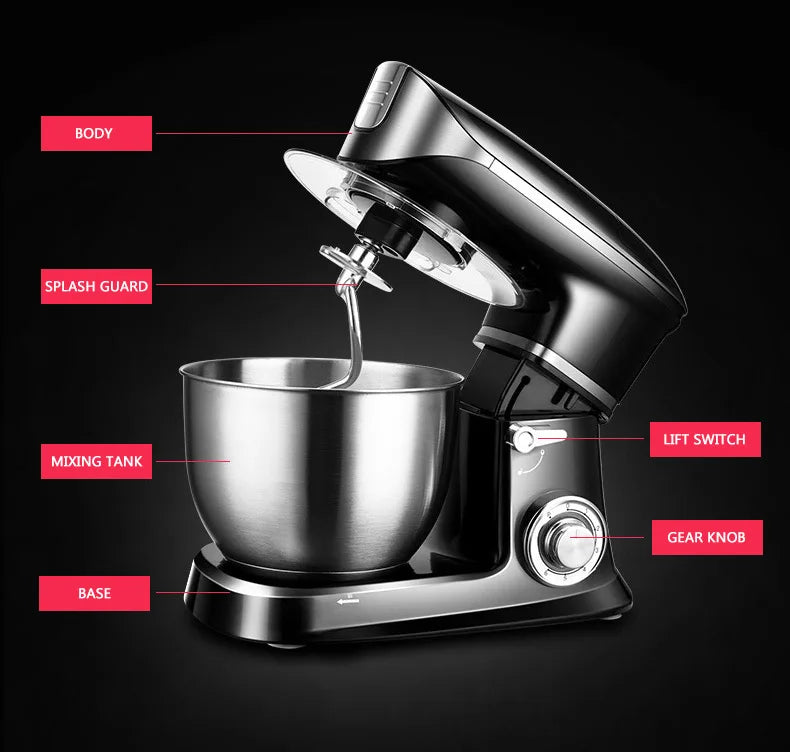 Stand Mixer Chef Machine Household Egg Mixing Machine Flour Mixing Machine Multi-functional Dough Mixer Kneading Machine SC-262