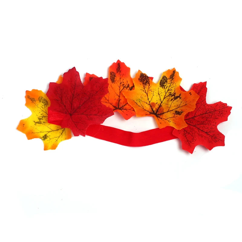 Fall Autumn Girls Tutu Dress Kids Maple Leaves Dress Up Halloween Costume Fancy Birthday Party Carnival Thanksgiving Clothes
