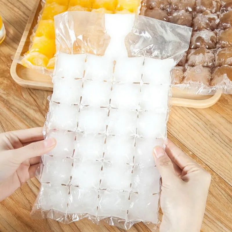 DIY Drinking Tool Ice-making Bags 30pcs/pack Ice Cube Tray Mold Disposable Portable Ice Mould Self-sealing Kitchen Gadgets