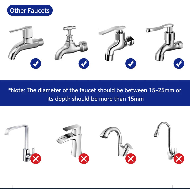 Wheelton Stainless Steel Kitchen Tap Filter Water Purifier Faucet Composite Activated Carbon Household Drinking Filtration Home