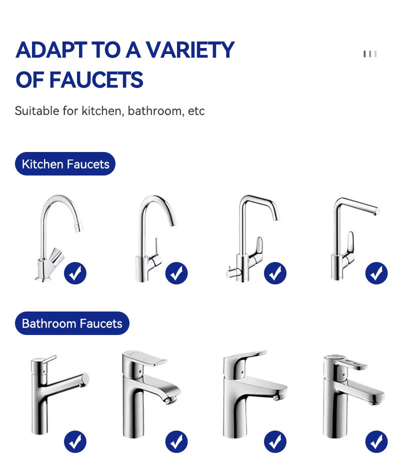 Wheelton Stainless Steel Kitchen Tap Filter Water Purifier Faucet Composite Activated Carbon Household Drinking Filtration Home