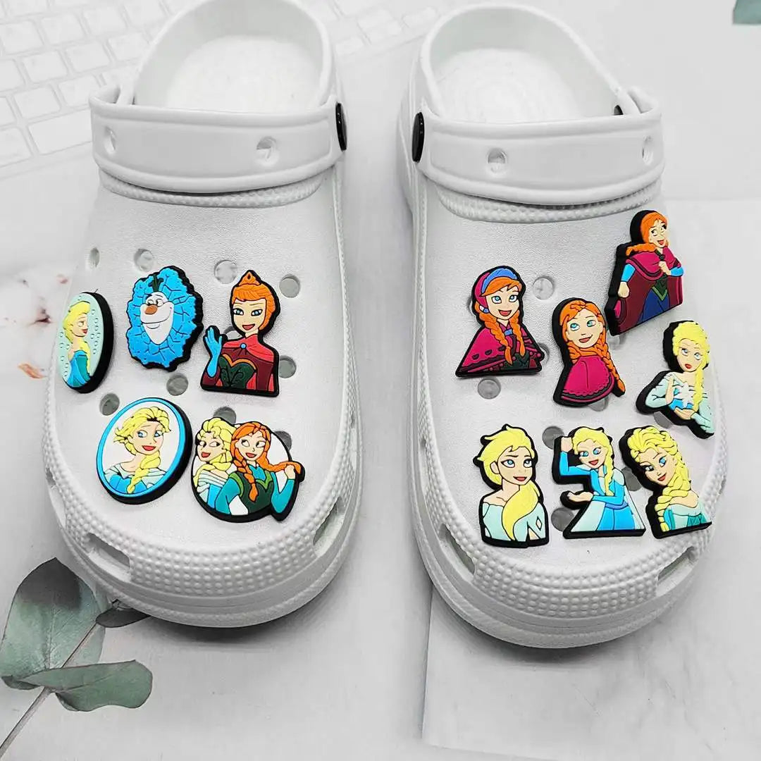 26Pcs Disney Frozen Shoe CharmsShoe Decoration Charms Cute Shoe Charms for Croc Kids Boys Girls Men Women Party Birthday Gifts