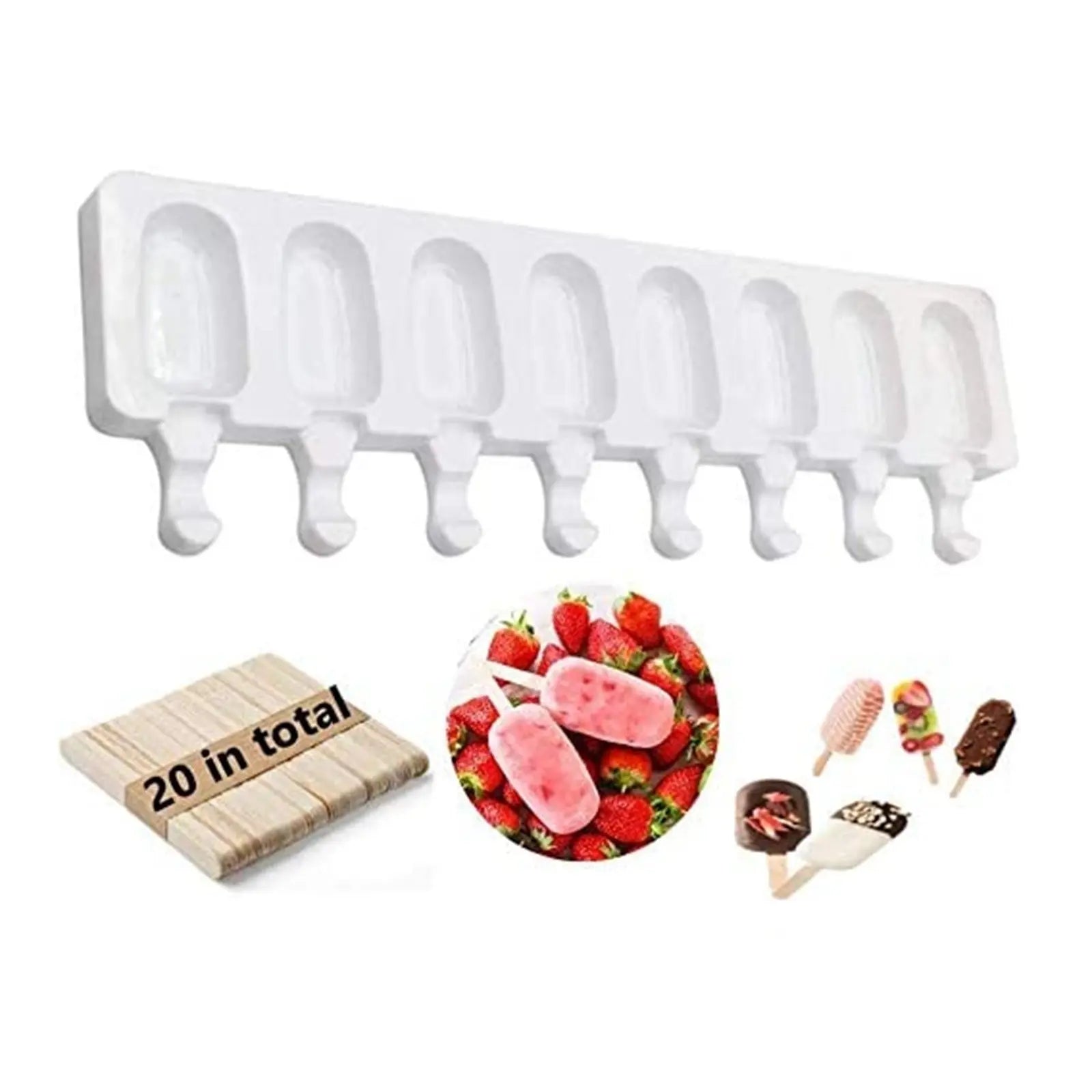 Silicone Frozen Ice Cream Mold Juice Popsicle Maker Children Mould Lolly Tray Silicone Molds Cake decorating Baking