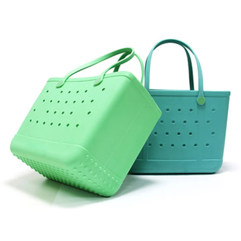 Cave Pet Bag Waterproof Handbag EVA Beach Basket Picnic Tote Bag For Women Holes Pouch Shopping Shoulder Boggs Bag Home Storage
