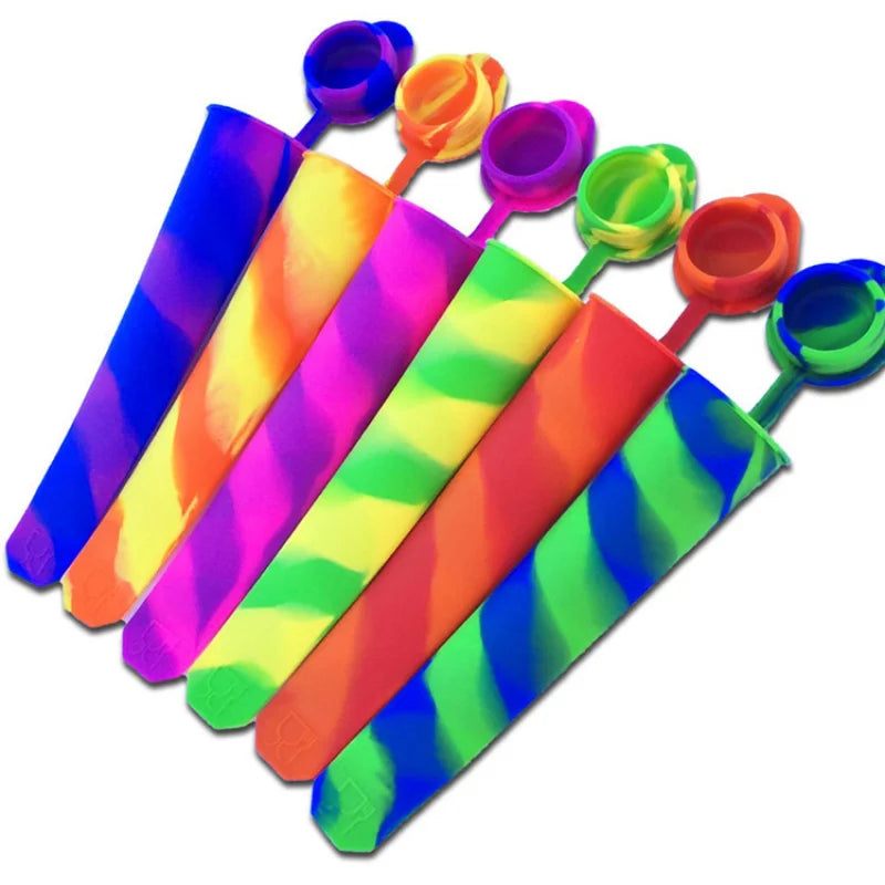 Ice Cream Mold Silicone Ice Tube Maker Frozen Ice Pop Summer Drinking Mold Kitchen Diy Yogurt Popsicl Maker Tray
