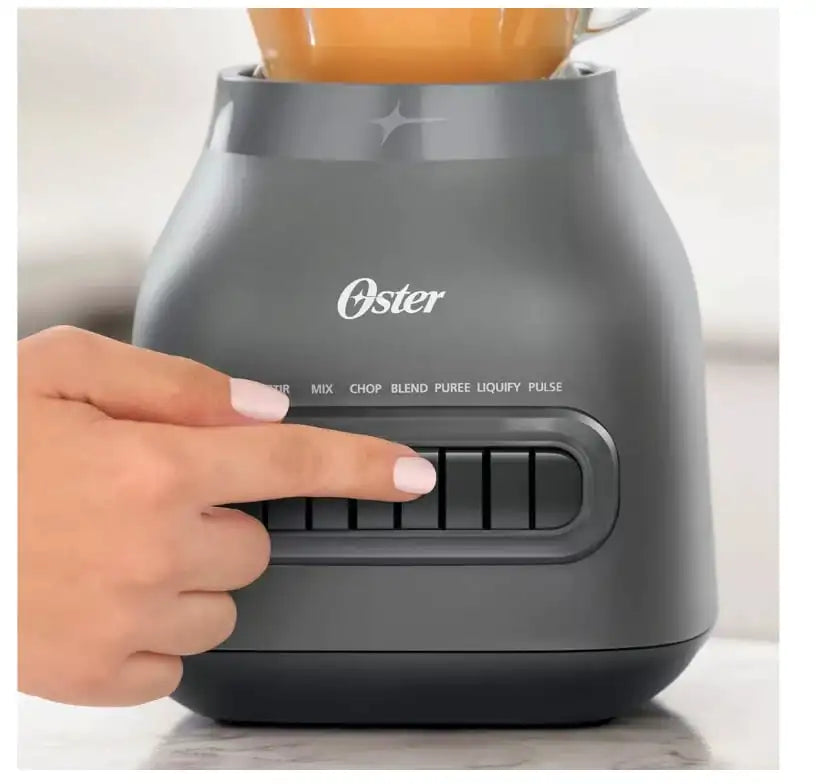 Oster Easy-to-Clean Blender with Dishwasher-Safe Glass Jar with a 20 oz. Blend-n-Go Cup