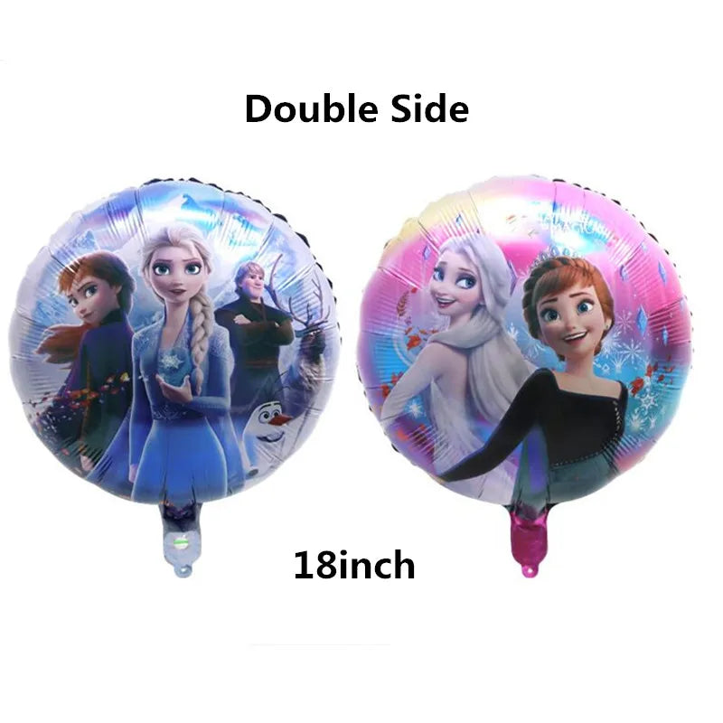 1Set Disney Frozen New Princess Elsa Anna Foil Balloons Girl Birthday Party Baby Shower Olaf Balloon Decoration Kids Toys Gift