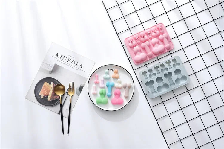 Funny Ice Mold Single Party Sexual Styling Ice Block Mold Bar Carnival Flirting Silicone Cream Mold Ice Maker