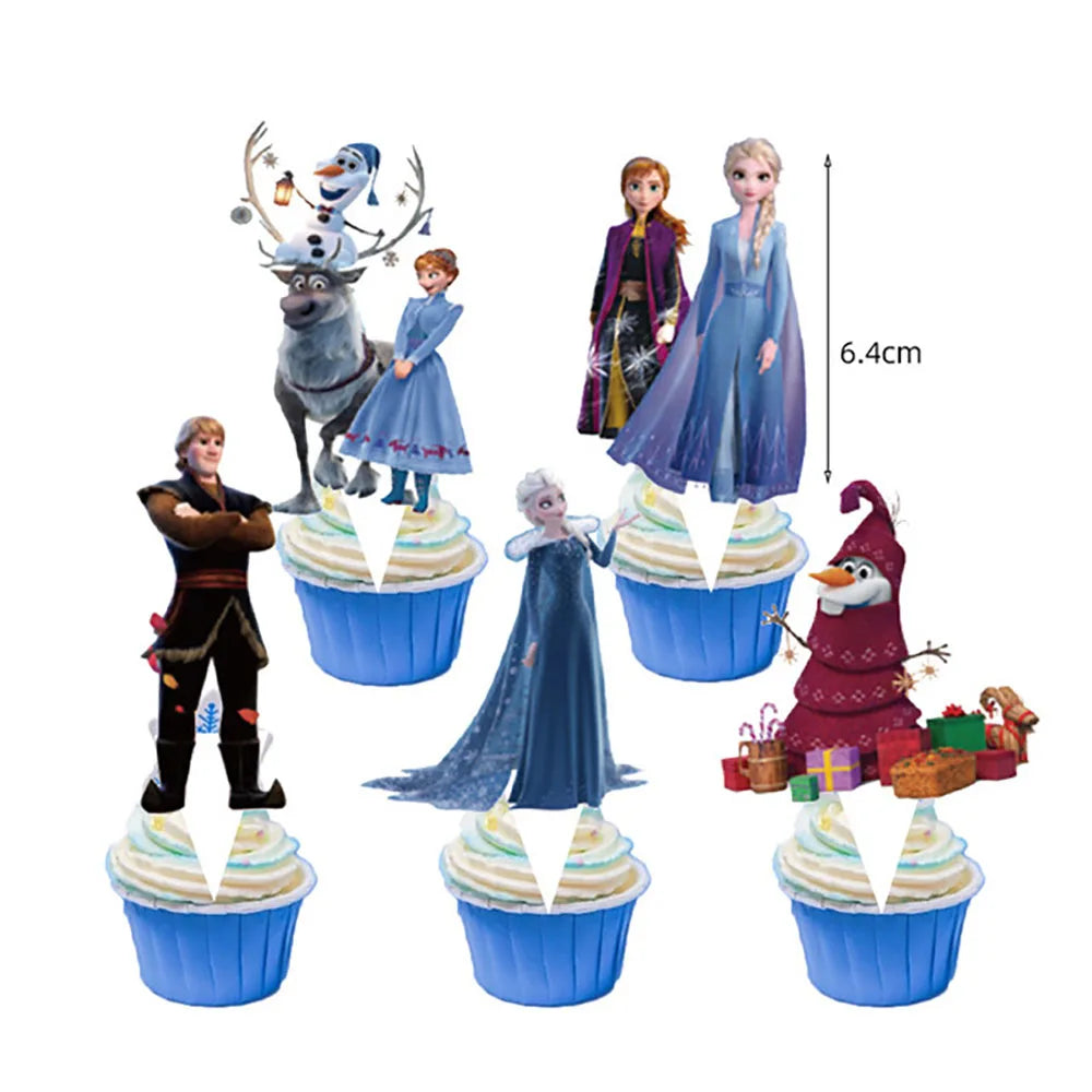 Disney 3 Tier Frozen Elsa Disney Princess Cake Stand Cupcake Stand Banner Bunch Pocket Bag Paper Bag Baby Shower Baby Wedding