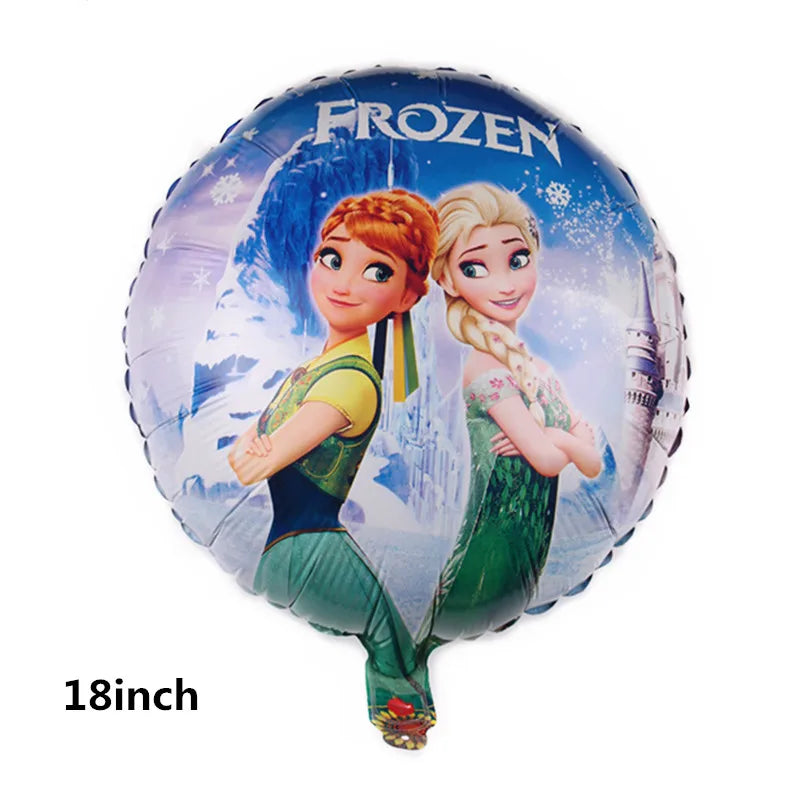 1Set Disney Frozen New Princess Elsa Anna Foil Balloons Girl Birthday Party Baby Shower Olaf Balloon Decoration Kids Toys Gift