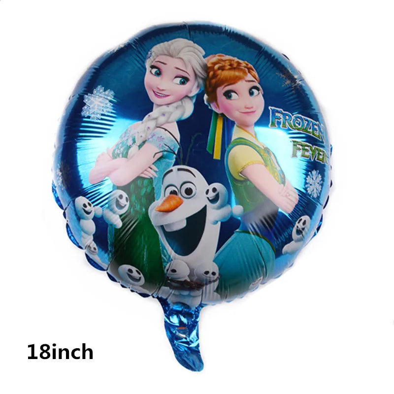 1Set Disney Frozen New Princess Elsa Anna Foil Balloons Girl Birthday Party Baby Shower Olaf Balloon Decoration Kids Toys Gift