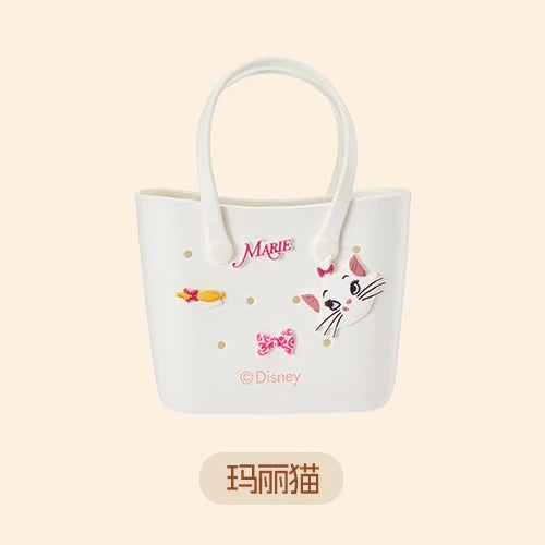 Disney Anime Stitch Lotso Lucifer Marie Cat Lunch Box Bento Bag Cartoon Cute Handbag Portable Large Capacity Storage Bags