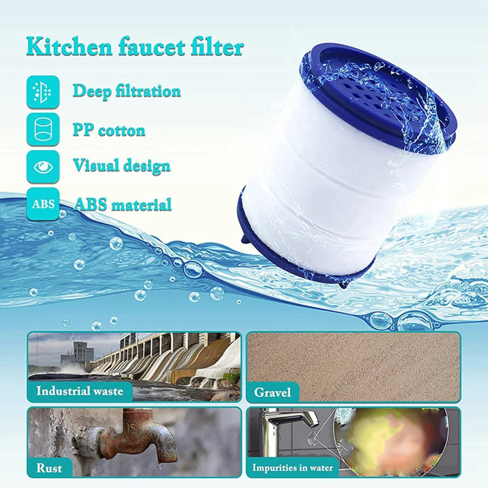 Faucet Water Purifier Filter Faucet Filter Element Purifier Sprayer Head Household Water Faucet Filter Element Bubbler